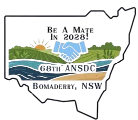 Australian National Square Dance Convention 2028 Logo